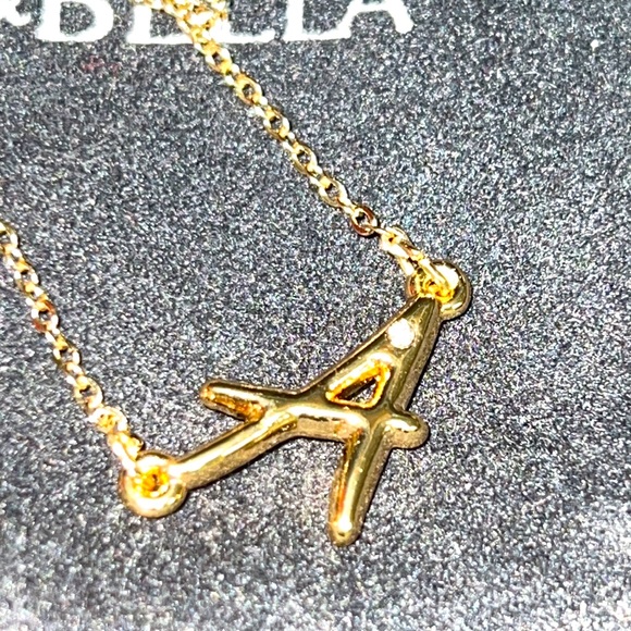 Adjustable Letter A Necklace - Picture 2 of 2